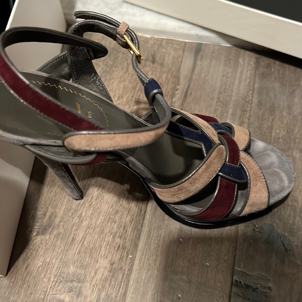 Gorgeous suede platform heels